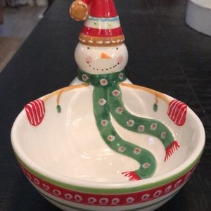 Snowman candy bowl